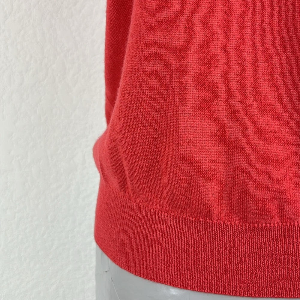 Giorgio Armani Cashmere Short Sleeve Crewneck Shell Sweater - Picture 3 of 8